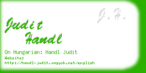 judit handl business card
